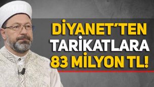 Diyanet'ten tarikat ve cemaatlere 83 milyon lira!