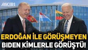 Erdoğan ile görüşmeyen Biden hangi liderlerle görüştü?
