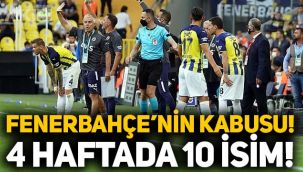 Fenerbahçe'nin kabusu: 4 haftada 10 isim sakatlandı