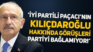 İYİ Parti'den Paçacı açıklaması: 