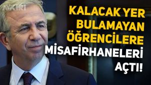 Mansur Yavaş, kalacak yer bulamayan öğrencilere misafirhaneleri açtı