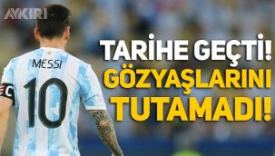 Messi, Pele'yi geride bıraktı, tarihe geçti! Gözyaşlarını tutamadı...