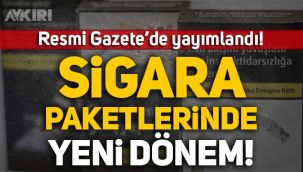 Resmi Gazete'de yayımlandı: Sigara paketleri hakkında yeni karar!