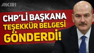 Süleyman Soylu'nun tebrik ettiği CHP'li belediye