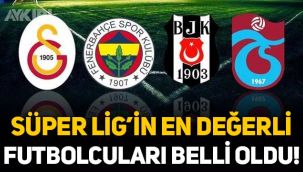 Süper Lig'in en değerli futbolcuları belli oldu! Süper Lig'de piyasa değeri en yüksek futbolcular kim?