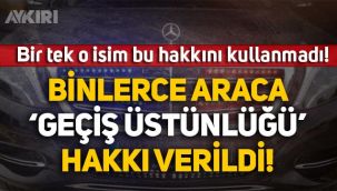 Trafikte geçiş üstünlüğü tanınan siyasiler dikkat çekti, bir tek o isim bu hakkı kullanmadı!