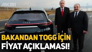 Yerli otomobil TOGG kaç lira olacak? Sanayi Bakanı Mustafa Varank'tan açıklama