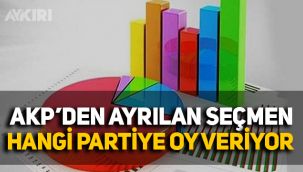 AKP'den ayrılan seçmenin oy verdiği parti