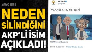 AKP'li Hamza Dağ, “Yalan Üretim Merkezi” videosunun neden silindiğini açıkladı