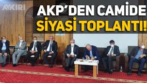 AKP’li Numan Kurtulmuş’tan camide siyasi toplantı
