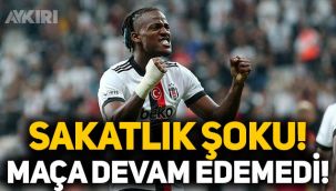 Beşiktaş'ta sakatlık şoku! Michy Batshuayi maça devam edemedi