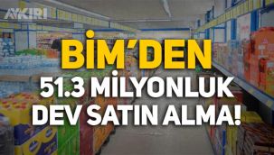 BİM’den 51,3 milyon TL’lik dev satın alma