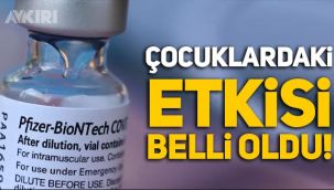 Biontech aşısının çocuklardaki etkisi belli oldu