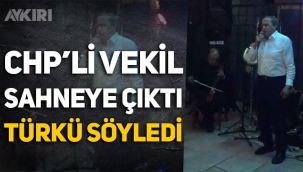 CHP milletvekili Seyit Torun sahneye çıktı, türkü söyledi