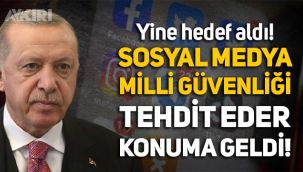 Erdoğan: Sosyal medya milli güvenliği tehdit eder konuma geldi
