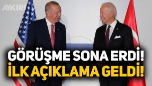 Erdoğan ve Joe Biden görüşmesi sona erdi! ABD'den resmi açıklama geldi