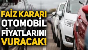 Faiz indirimi otomobil fiyatlarını vuracak! 60 bin lira zam bekleniyor