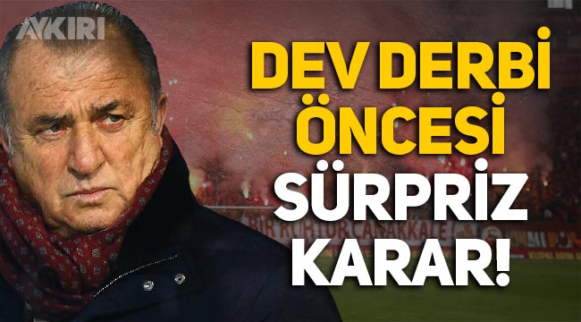 Fatih Terim'den Beşiktaş maçı öncesi taraftar kararı