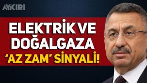 Fuat Oktay'dan elektrik ve doğalgazda 'az zam' mesajı