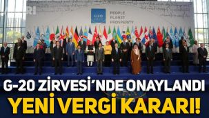 G-20 Zirvesi'nde yeni vergi kararı! ‘Küresel asgari kurumlar vergisi’ onaylandı