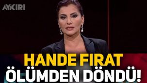 Hande Fırat ölümden döndü! Tırdan kopan tekerlek arabasına çarptı
