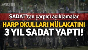 Harp Okulları mülakatlarını 3 yıl SADAT yaptı! Adnan Tanrıverdi'den açıklama