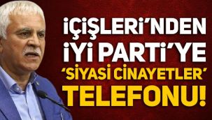 İçişleri Bakanlığı'ndan İYİ Parti'ye