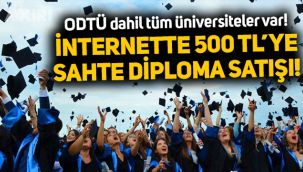 İnternette sahte üniversite diploması satışı: 500 TL'den satılıyor!