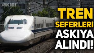Japonya'da hızlı tren seferleri askıya alındı