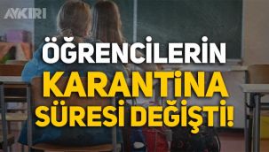 Koronavirüs rehberi güncellendi: Öğrencilerin karantina süresi değişti