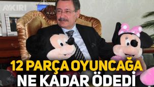 Melih Gökçek'in 12 parça oyuncağa ödediği para dudak uçuklattı