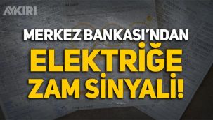 Merkez Bankası'ndan elektrik faturalarına zam sinyali