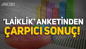 Metropoll anketi: 'Laiklik gerekli değil' diyenlerin oranı yüzde 26!