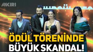 Ödül töreninde skandal: 