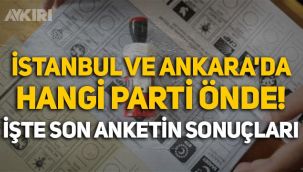 ORC anketi: Ankara ve İstanbul'da partilerin oy oranı belli oldu!