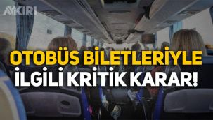 Otobüs biletleri kalkış anına kadar iade edilebilecek
