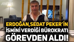 Sedat Peker'in ismini paylaştığı Hidayet Uysal'ı Erdoğan görevden aldı