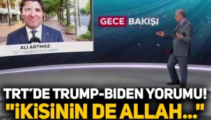 TRT'de olay Biden ve Trump yorumu: