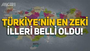Türkiye'nin en zeki illeri belli oldu
