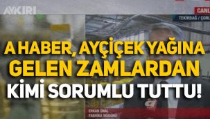 A Haber, ayçiçek yağına gelen zamdan 'fırsatçı firmaları' sorumlu tuttu