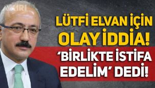 Ahmet Davutoğlu'ndan şok Lütfi Elvan açıklaması: