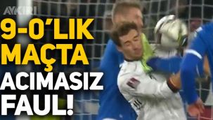 Almanya - Liechtenstein maçında Goretzka'ya akılalmaz faul!