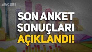 AREA Araştırma'nın son anket sonuçları açıklandı