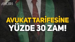 Avukat tarifelerine yüzde 30 zam geldi! Avukat ücretleri ne kadar?