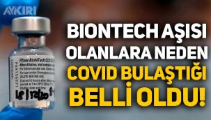 Biontech aşısı olanlara neden koronavirüs bulaştığı belli oldu