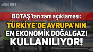 BOTAŞ'tan zam açıklaması: Türkiye'de Avrupa'nın en ekonomik doğalgazı kullanılıyor