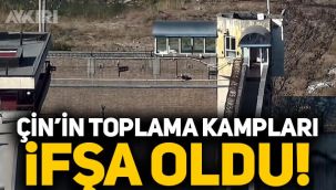 Çin'in Uygur Türklerini toplama kampı ifşa oldu! İlk kez görüntülendi!