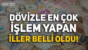 Dövizle en çok işlem yapan iller belli oldu