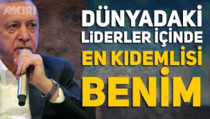 Erdoğan, dünyadaki liderler içinde en kıdemlisinin kendisi olduğunu açıkladı