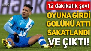 Falcao oyuna girdi, Real Madrid'e golünü attı, sakatlandı ve çıktı!